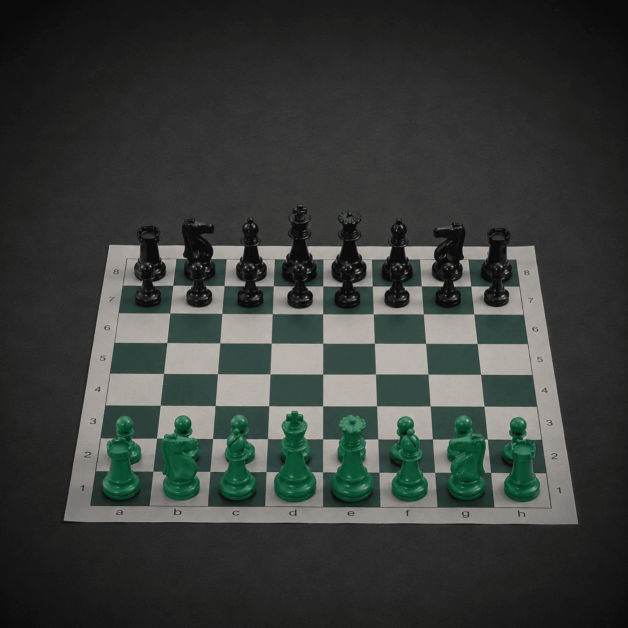 Custom Full chess sets (roll up board, pieces , draw string bag for set ) 3